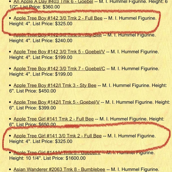 VINTAGE M.I. Hummel “Apple Tree Boy” & “Apple Tree Girl” Figurines - Picture 15 of 15